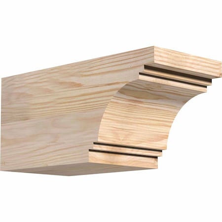 Ekena Millwork Pescadero Smooth Rafter Tail, Douglas Fir, 5 1/2"W x 6"H x 12"L RFT06X06X12PEC00SDF